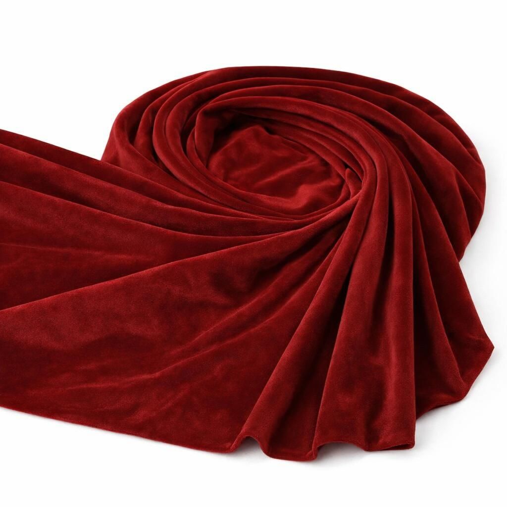 Crimson Red Plush Velvet – 2 Metre Pre-Cut Piece